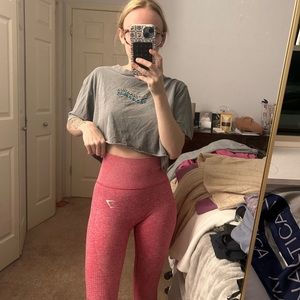 PINK GYMSHARK LEGGINGS